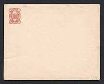 1889 Oster Zemstvo 3k Postal Stationery Cover, Mint (Schmidt #3, Watermark lines, CV $200)