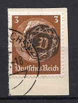 1945 3Pf Lobau, Local Mail, Soviet Russian Zone of Occupation, Germany (Mi.#30, CV $230, Canceled)
