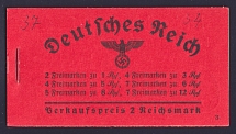 1936-37 Booklet with stamps of Third Reich, Germany in Excellent Condition (Mi. MH 36.1, CV $590)