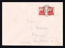1946 (5 Jun) Plauen, Cover to Treuen franked with Pair 8+6 pf, Germany Local Post (Mi. 4 y, CV $90)