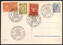 1947 (29 Oct) Polish exhibition in Munich, Republic of Poland, Postcard with Commemorative Cancellation