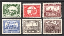 1928 Latvia (Perf, CV $30, Full Set)