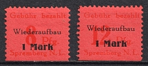 1946 Spremberg (Lower Lusatia), Germany Local Post (Mi. 15 A - 16 A, Full Set, CV $50)