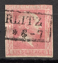 1857 Prussia Germany 1 S (CV $60, Canceled)