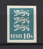 1928-40 10S Estonia (PROBE, Proof, Stamp by Sc. 95, Imperforated, Signed)