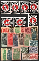 Germany, France, Europe, Stock of Cinderellas, Non-Postal Stamps and Labels, Advertising, Charity, Propaganda, Souvenir Sheets (#8B)