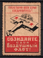 1923 'Build Air Fleet!', Odessa, AVIAKHIM, RSFSR Russia Cinderella