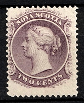 1860-63 2c Nova Scotia, Canada (SG 22, CV $6)