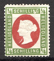 1873 Heligoland Germany 1/4 Sh (CV $140)