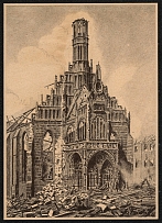 1945 Nuremberg in Ruins St. Mary’s Church, Poster