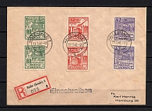 1946 Germany Soviet Russian Occupation Zone Halle R cover Perf+Imperf stamps CV 180 EUR