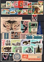 Worldwide, Stock of Cinderellas, Non-Postal Stamps and Labels, Advertising, Charity, Propaganda (#101A)