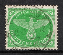 1944 Third Reich, Military Mail, Field Post, Feldpost, Germany (Mi. 4, Canceled, CV $340)