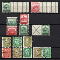 1930-32 Germany, Pairs (Coupon, Se-tenant, CV $140)