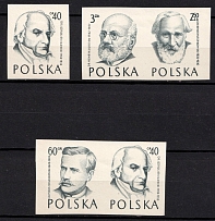 1957 Republic of Poland (Proofs, Essay of Fi. 865 - 866, 869 - 870, Mi. 1010 - 1011, 1013 - 1014)