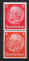 1933 Third Reich, Germany, Se-tenant, Zusammendrucke (Mi. S 110, CV $40)