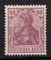 1905 60pf German Empire, Germany (Mi. 92 I a, CV $330)