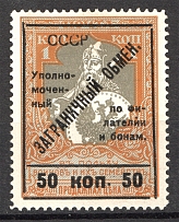 1925 USSR International Trading Tax 50 Kop (Type I)