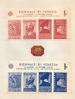 1934 Exhibition, Venice Biennale, Italy, Stock of Cinderellas, Non-Postal Stamps, Labels, Advertising, Charity, Propaganda, Souvenir Sheets (#606)