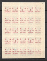 1923 RSFSR Far East Civil War Block 5 Kop (Offset, Print Error, MNH)
