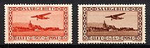 1932 Saar, Germany, Airmail (Mi. 158 - 159, Full Set, CV $70)