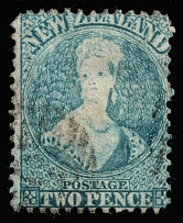 1864-71 2p New Zealand (SG 115, Canceled, CV $35)