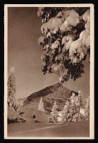 1935 'Beautiful Germany. Alpine peak', Propaganda Postcard, Third Reich Nazi Germany