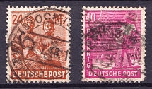 1948 District 36 Potsdam Main Post Office, Emergency Issue, Soviet Russian Zone of Occupation, Germany (Canceled)