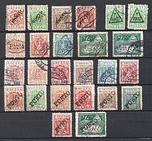 Overprint 'Porto', Postage Due Stamps, Local Issue, Poland, Group (Canceled)