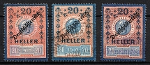 Austria, Overprints 'Deutschosterreich', Revenue Stamps (Canceled)