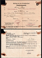 1941 (09 Sep) Altes Lager Airfield Special Pass & Document, Military Mail Fieldpost Feldpost, Germany, Rare