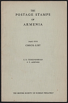 1960 'The Postage Stamps of Armenia', Part Five 'Check-List', S.D. Tchilinghirian P.T. Ashford, The British Society of Russian Philately, Catalog
