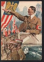 1941 'Deutsche Reichspost', Third Reich Propaganda, Special Telegram, Germany