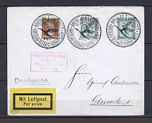 1927 Germany airmail cover with special postmark Breslau 1 Luftpost