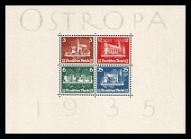 1935 Third Reich, Germany, Souvenir Sheet 'OSTROPA' (Mi. Bl. 3, Rare, CV $1,450)
