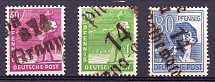 1948 District 14 Dresden Main Post Office, Emergency Issue, Soviet Russian Zone of Occupation, Germany