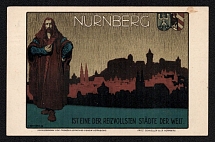 1923-1945 'Nuremberg. Is One of the Most Charming Cities in the World', Propaganda Postcard, Third Reich Nazi Germany