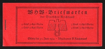 1938 Complete Booklet with stamps of Third Reich, Germany, Excellent Condition (Mi. MH 45, CV $170)