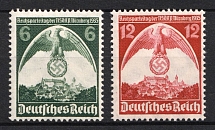 1935 Third Reich, Germany (Mi. 586 X x - 587 X x, Full Set, CV $30, MNH)