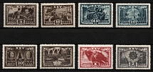 1943 25th Anniversary of the October Revolution, Soviet Union, USSR, Russia (Zv. 756 - 763, Full Set)