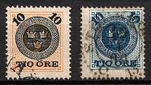 1889 10øre Sweden (Full Set, Used, CV$40)