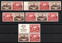 1939 Third Reich, Germany, Se-tenants, Zusammendrucke, Block of Four (Mi. W 144 - W 147, CV $60, MNH)