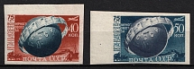 1949 75th Anniversary of UP, Soviet Union, USSR, Russia (Full Set, Margins, MNH)