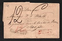 1841 Cover from Moscow to Bern, Switzerland (Dobin 3.01 - R4)