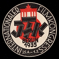 1935 'International Film Congress', Third Reich Propaganda, Cinderella, Nazi Germany (MNH)
