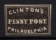 1865-68 1c Clinton's Penny Post, Philadelphia, United States, Locals