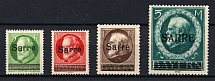 1920 Saar, Germany (Mi. 18, 20, 27, 30, CV $1,070)