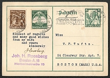 1936 Dresden-Boston Specail Postmark