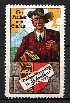 1920 Austria, 'For Freedom and Unity, Carinthia Referendum', Propaganda Issue