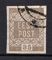 1919 35p Estonia (Brown Grey, Canceled, CV $30)